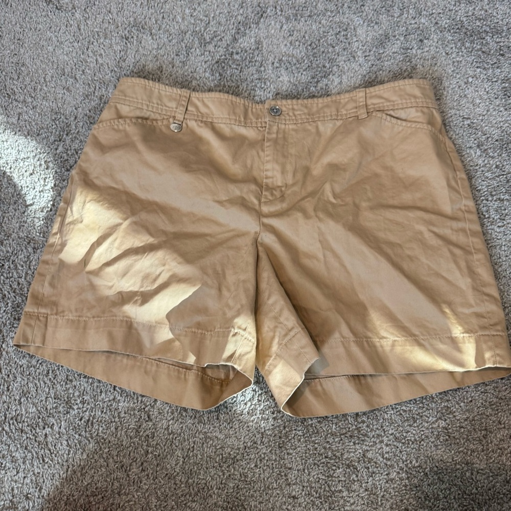 Lauren Ralph Lauren Casual Tan Women's Shorts size 14
